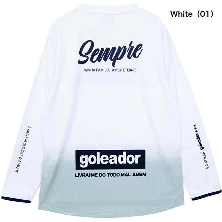 ゴレアドール goleador ジュニア ロングプラクティスシャツ 長袖 novo oficial Melting Ice サッカー フットサル G-2652 g-2652