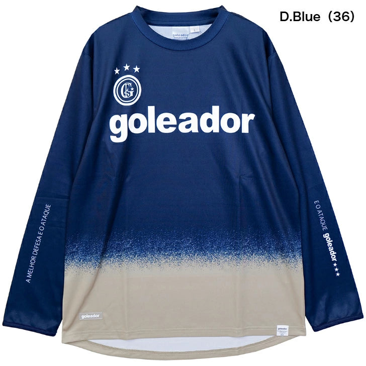 ゴレアドール goleador ジュニア ロングプラクティスシャツ 長袖 novo oficial Melting Ice サッカー フットサル G-2652 g-2652