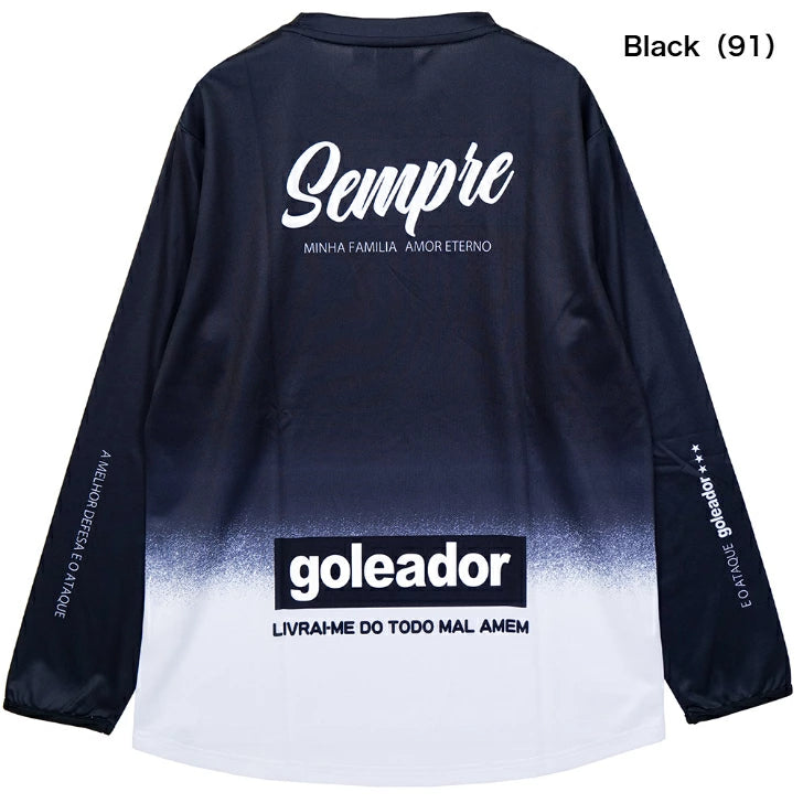 ゴレアドール goleador ジュニア ロングプラクティスシャツ 長袖 novo oficial Melting Ice サッカー フットサル G-2652 g-2652