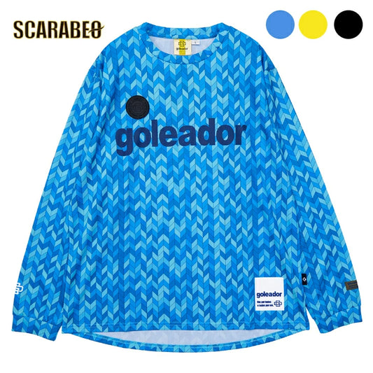 ゴレアドール goleador 昇華 illusion ヘリンボーン柄 ロングプラクティスシャツ サッカー フットサル 長袖 GD-204 gd-204
