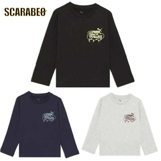 プーマ PUMA ボーイズ ミッド90S 長袖Tシャツ キッズ ジュニア トップス カジュアル コットン 689988