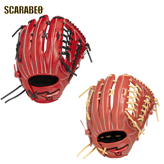 ミズノ ソフトボール グローブ グラブ 外野手用 ウィルドライブ レッド IBE限定 サイズ13 一般用 大人用 1AJGS33507 MIZUNO 牛革 2025年秋冬 1ajgs33507