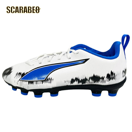 PUMA ジュニア ウルトラ 6 プレイ HG/AG + MID JR JPLE サッカースパイク 子供用 キッズ 土 人工芝 プーマホワイト 109067-01
