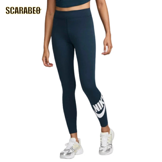 ナイキ NIKE スポーツウェア クラシック ウィメンズ ハイウエスト グラフィック レギンス レディース レギンスパンツ 厚手 透けにくい 伸縮性 吸汗速乾 ランニング ヨガ トレーニング dv7792