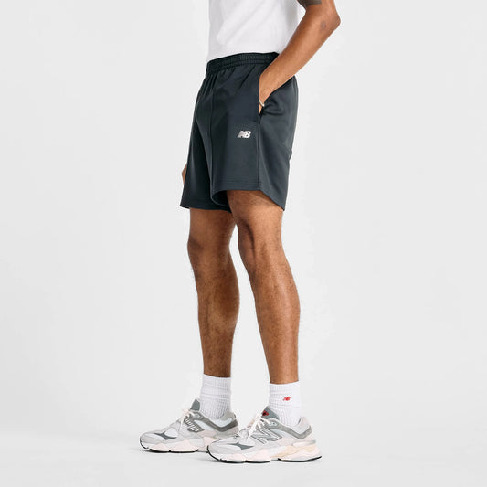 ニューバランス New Balance メンズ Knit Short 7inch AMS51207BK ブラック 黒 ショーツ ハーフパンツ トレーニング ランニング ジム NB Dry 吸汗速乾 ダブルニット ams51207-bk