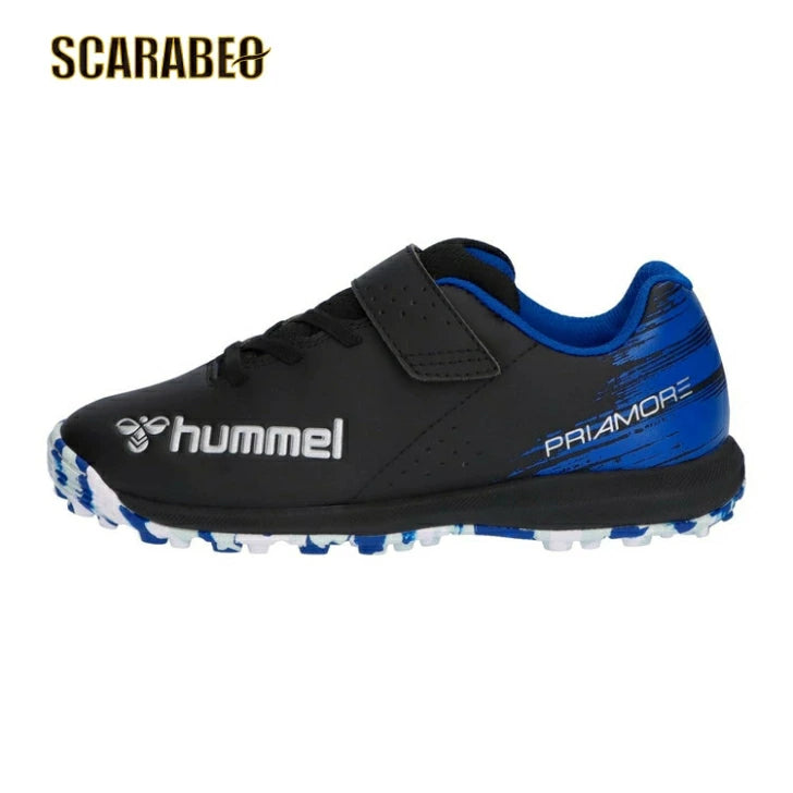 ヒュンメル hummel プリアモーレ6アルファ VTF Jr. HJS2135-9060 ジュニア トレーニングシューズ キッズ スニーカー サッカー フットサル 幅広 ワイド 面ファスナー ブラック×ホワイト hjs2135-9060