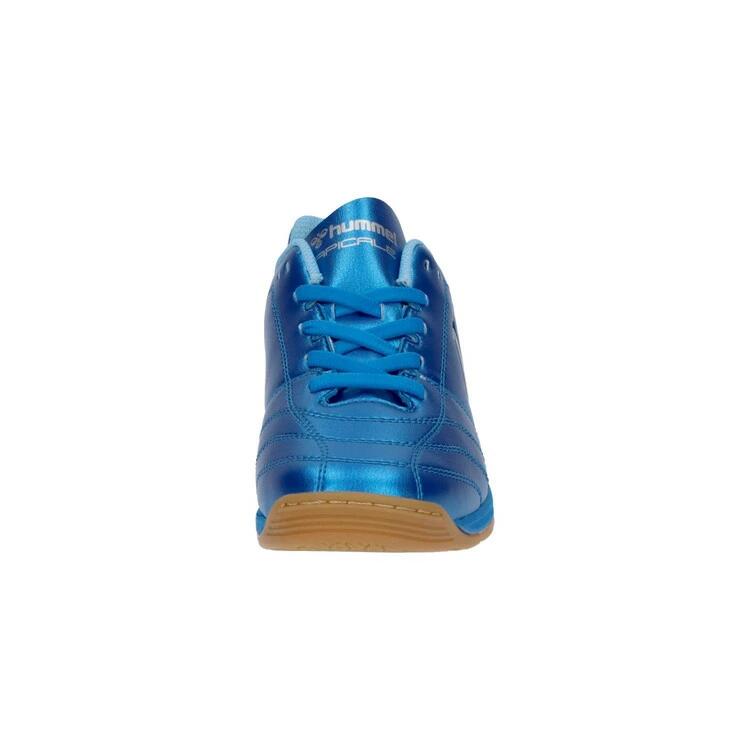 ヒュンメル hummel アピカーレ5 IN Jr. SUPERWIDE HJS5125-7595 ジュニア インドアシューズ キッズ フットサル サッカー 室内履き ワイド スーパーワイド シューレース サックス×シルバー hjs5125-7595