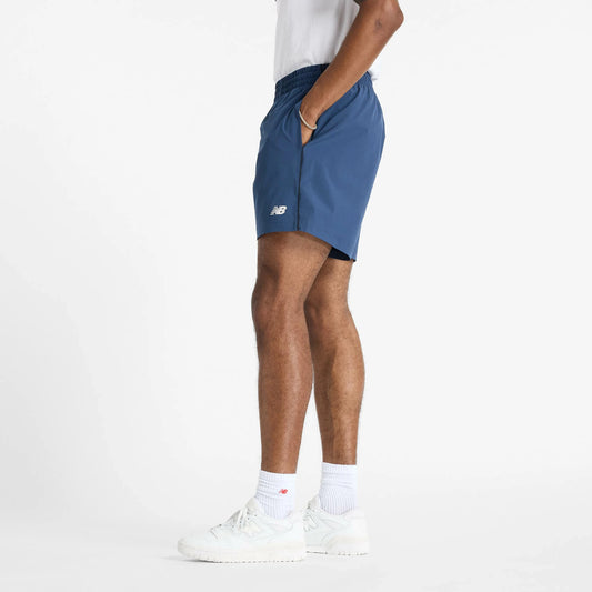 【在庫処分セール】 ニューバランス New Balance Woven Short 7inch メンズ ランニング ジム トレーニング 吸汗速乾 NB DRY リサイクルポリエステル 左ももロゴ AMS51206NNY ams51206