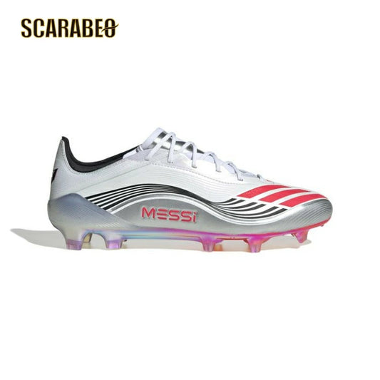 adidas アディダス F50 ELITE FG MESSI JP5593 フットウェアホワイト×ルシッドレッド×シルバーメタリック メンズ 天然芝 サッカースパイク メッシモデル jp5593
