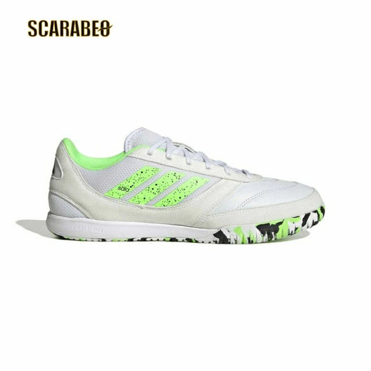 adidas アディダス トップサラ コンペティション 2 JH6294 ホワイト/ライムバースト/コアブラック 25FW メンズ インドア フットサルシューズ 体育館対応 jh6294
