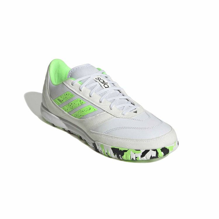 adidas アディダス トップサラ コンペティション 2 JH6294 ホワイト/ライムバースト/コアブラック 25FW メンズ インドア フットサルシューズ 体育館対応 jh6294