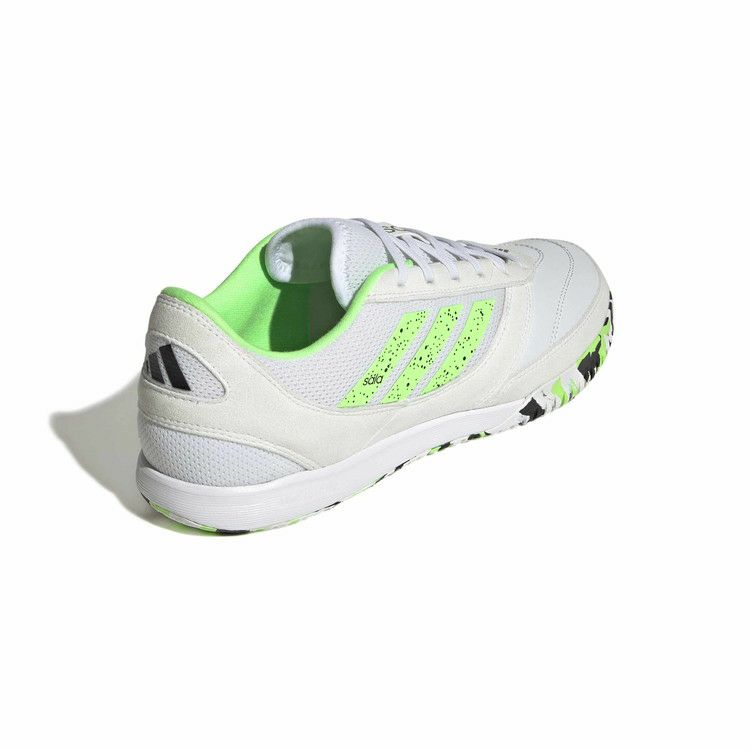 adidas アディダス トップサラ コンペティション 2 JH6294 ホワイト/ライムバースト/コアブラック 25FW メンズ インドア フットサルシューズ 体育館対応 jh6294