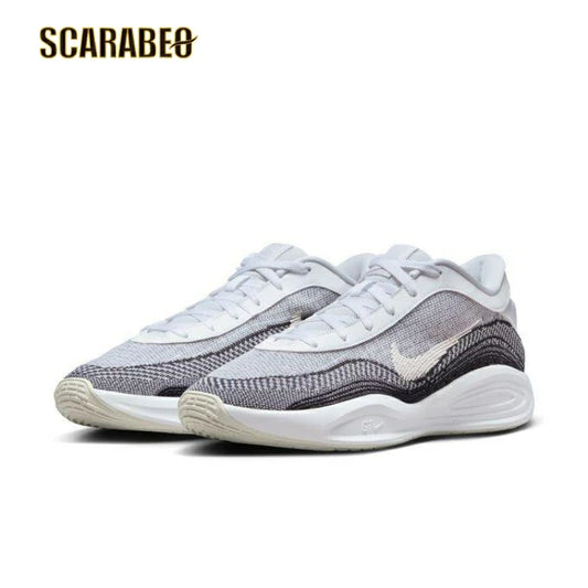 【在庫処分セール】NIKE ナイキ G.T. ハッスル アカデミー EP バスケットボールシューズ FJ7808-100 ホワイト ブラック ライトボーン メンズ レディース バッシュ 屋外コート対応 fj7808-100