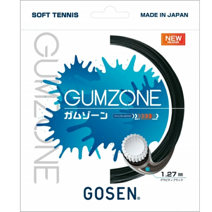 softTennis ソフトテニスガット GOSEN ガムゾーン GUMZONE 1.27mm SSGZ11 ナイロンガット ガムコーティング 高耐久 高反発 コントロール スピン ssgz11