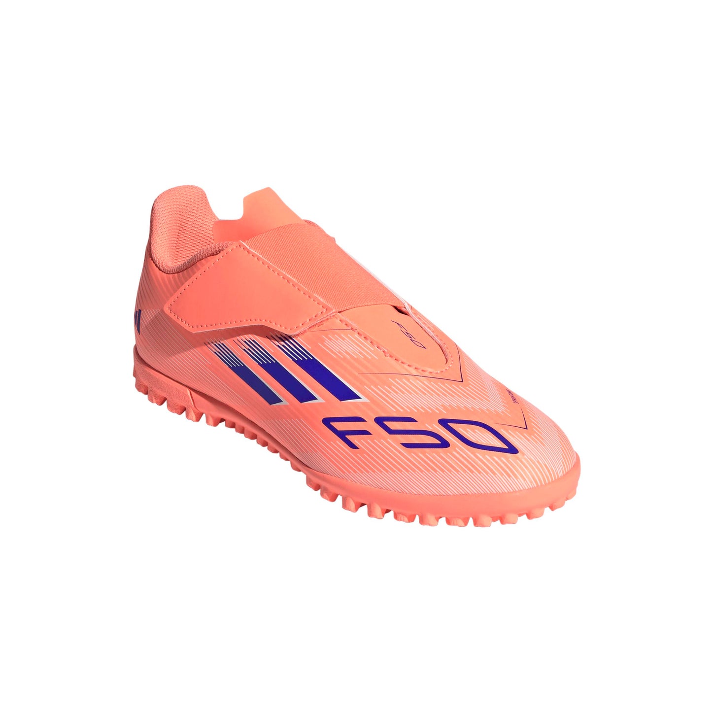 adidas アディダス ジュニア サッカースパイク F50 CLUB VEL TF J コーラルブレイズパック JI0035 ビームオレンジ 土 人工芝 天然芝対応 面ファスナー キッズ ji0035