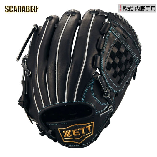 ZETT ゼット 軟式グローブ BJGB71530F 投手/内野手用 Lサイズ ジュニア 子供用 天然皮革 牛革 捕球しやすい クールシリーズ bjgb71530f-1900