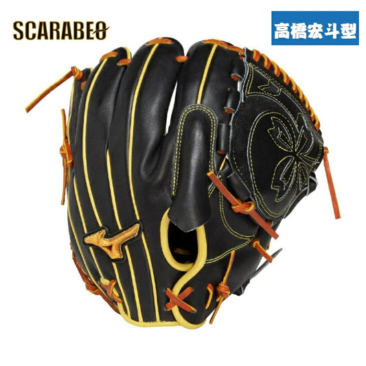 ミズノプロ 軟式グローブ CRAFTED Edition 高橋宏斗型 サイズ11 投手向け ユニセックス ブラック×ゴールド 1ajgr33021-0950
