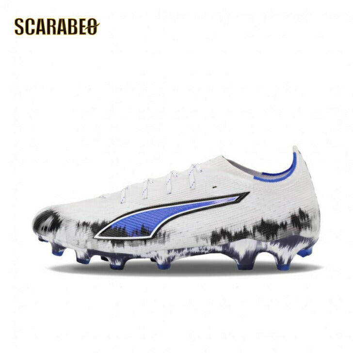 PUMA プーマ サッカースパイク ウルトラ 6 アルティメット HG/AG JAPAN LIMITED PACK 25AW 109065-01 ホワイト ブラック ブルー 天然芝 人工芝 土グラウンド対応 109065-01