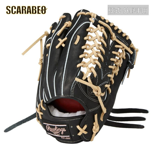 硬式 グローブ 外野手用 ローリングス Rawlings PRO PREFERRED Wizard #02 12.5インチ 魔導グラブ カナディアンキップレザー 和牛革 GH5FPW2B88MG キャメル ブラック 右投げ 左投げ gh5fpw2b88mg-b