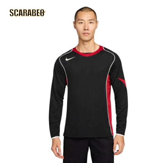 ナイキ NIKE DF T90 L/S トップ HV3513-010 メンズ サッカー フットサル 長袖 シャツ ブラック レッド 吸汗速乾 2025年モデル hv3513-010