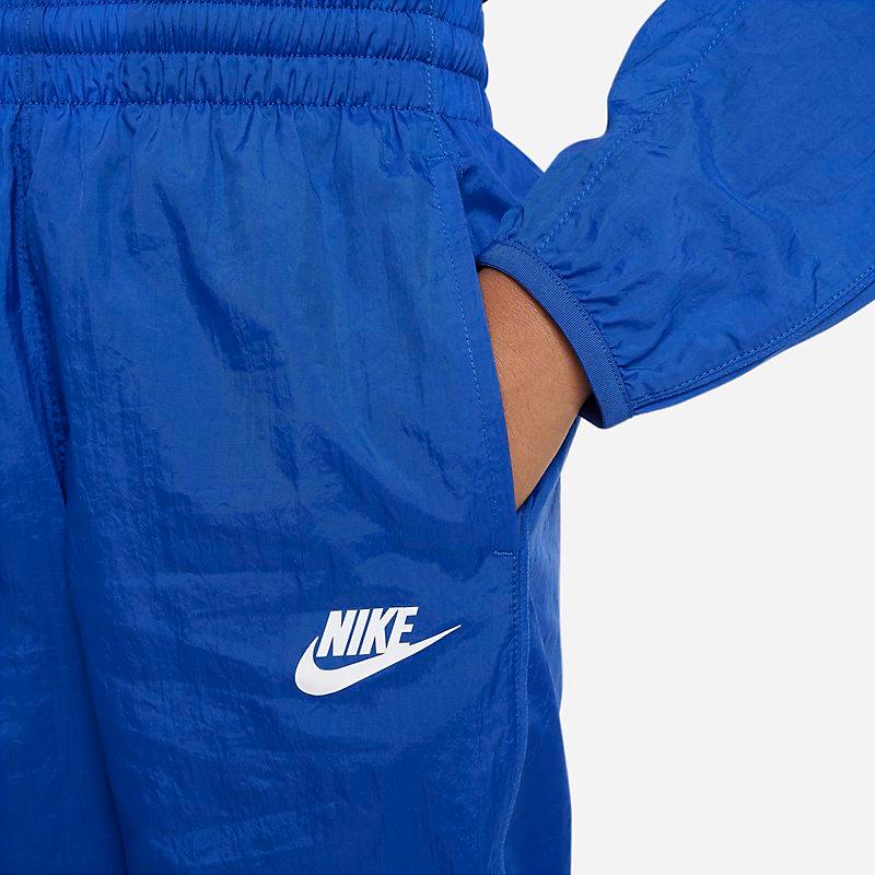 ナイキ キッズ ジュニア ウーブン トラックスーツ 上下セット NIKE YTH NSW QZ ハイブリッド FD3058 スポーツウェア ジャージ 子供服 ジャケット ロングパンツ Gロイヤル(480) fd3058-480