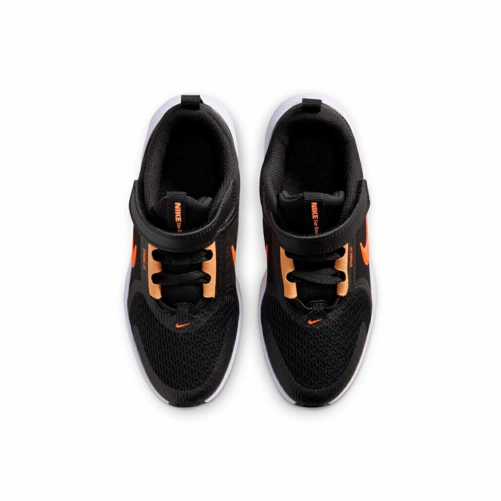 ナイキ スターランナー 5 PS ジュニア キッズ スニーカー ブラック オレンジ NIKE STAR RUNNER 5 PS 子供靴 運動靴 HF7005-006 hf7005-006