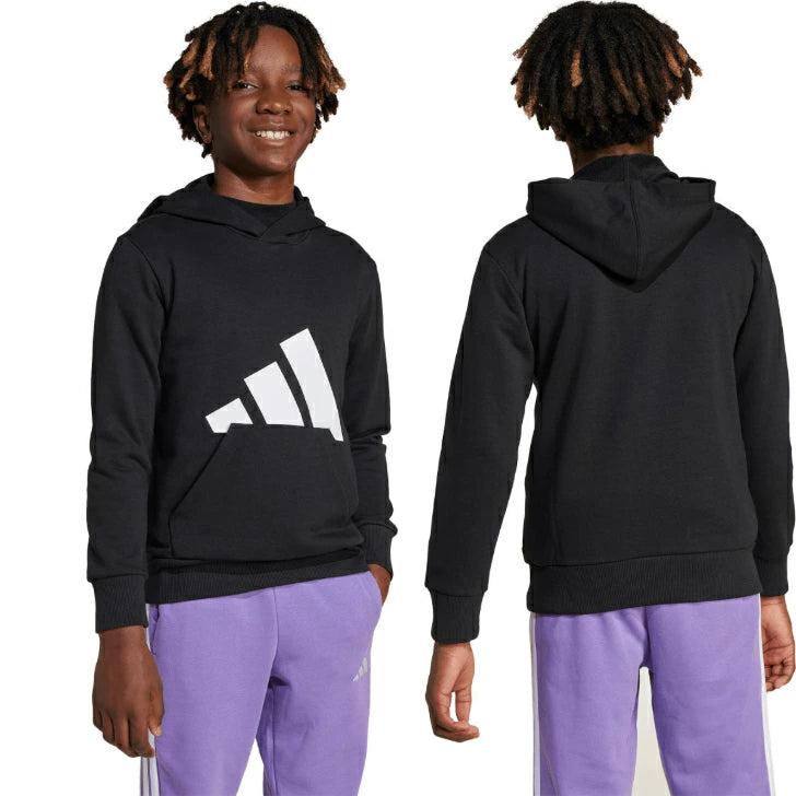 アディダス エッセンシャルズ パーカー キッズ ジュニア フード付き 長袖 スウェット カジュアル リサイクル素材 KRJ93 krj93