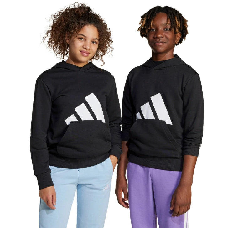 アディダス エッセンシャルズ パーカー キッズ ジュニア フード付き 長袖 スウェット カジュアル リサイクル素材 KRJ93 krj93