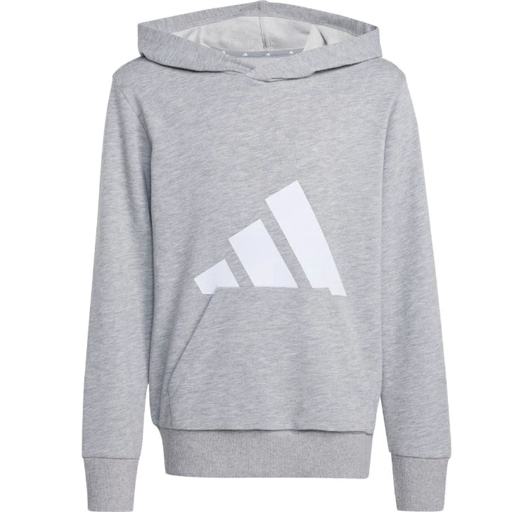 アディダス エッセンシャルズ パーカー キッズ ジュニア フード付き 長袖 スウェット カジュアル リサイクル素材 KRJ93 krj93