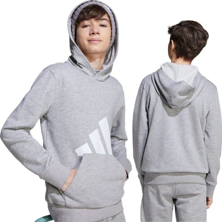 アディダス エッセンシャルズ パーカー キッズ ジュニア フード付き 長袖 スウェット カジュアル リサイクル素材 KRJ93 krj93