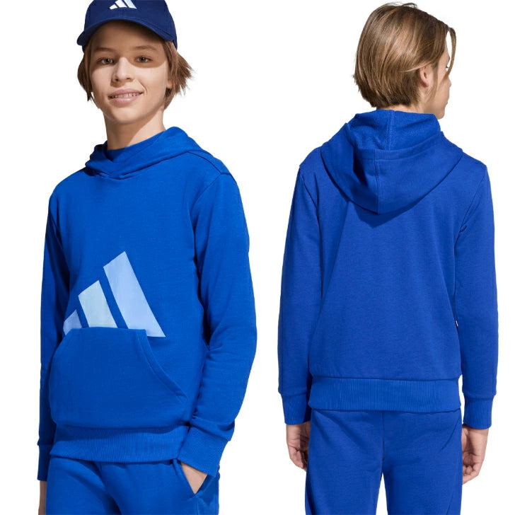 アディダス エッセンシャルズ パーカー キッズ ジュニア フード付き 長袖 スウェット カジュアル リサイクル素材 KRJ93 krj93