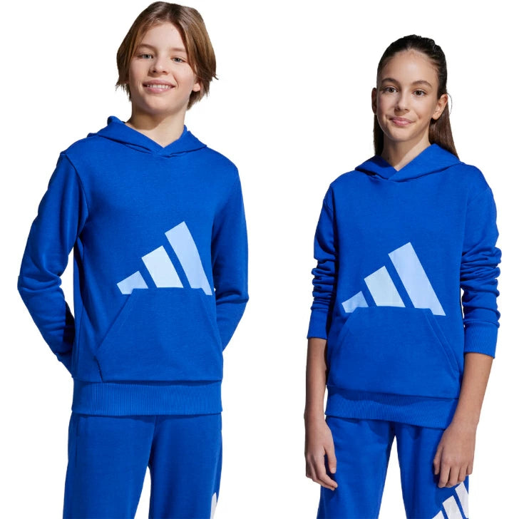 アディダス エッセンシャルズ パーカー キッズ ジュニア フード付き 長袖 スウェット カジュアル リサイクル素材 KRJ93 krj93