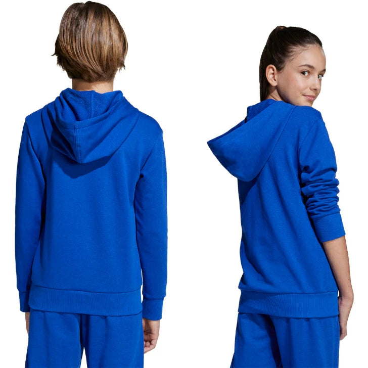 アディダス エッセンシャルズ パーカー キッズ ジュニア フード付き 長袖 スウェット カジュアル リサイクル素材 KRJ93 krj93