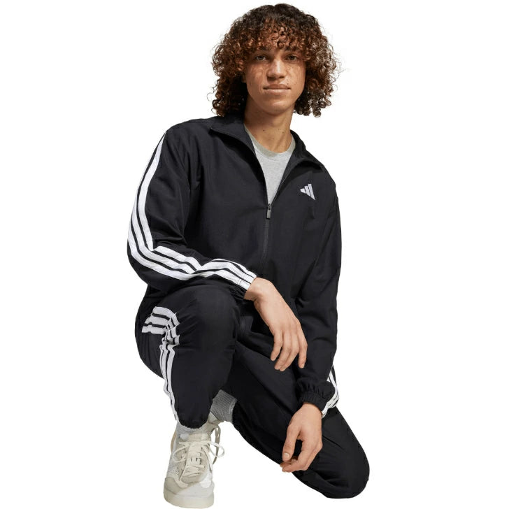 アディダス adidas メンズ マルチSP ウェア スポーツウェア ベーシック スリーストライプ ウーブン トラックスーツ KQI91 2025SS ダークブルー JC5391 ブラック JI8849 kqi91