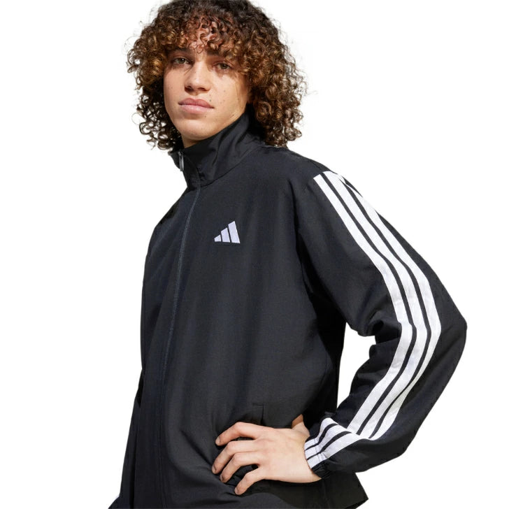 アディダス adidas メンズ マルチSP ウェア スポーツウェア ベーシック スリーストライプ ウーブン トラックスーツ KQI91 2025SS ダークブルー JC5391 ブラック JI8849 kqi91