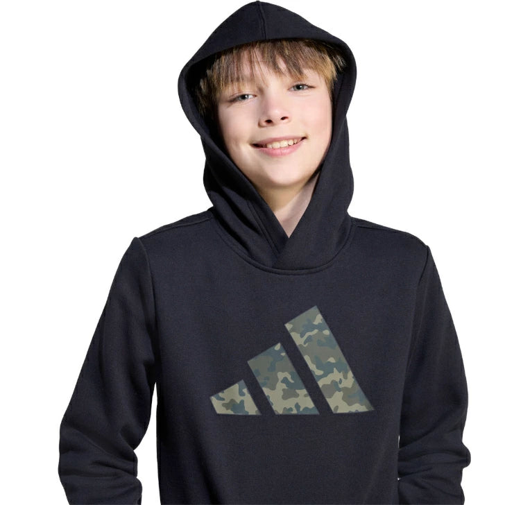 アディダス キッズ カモ グラフィック パーカー 裏起毛 フリース プルオーバー フード付き ジュニア ブラック JV5128 オリーブ JV5127 jyd46