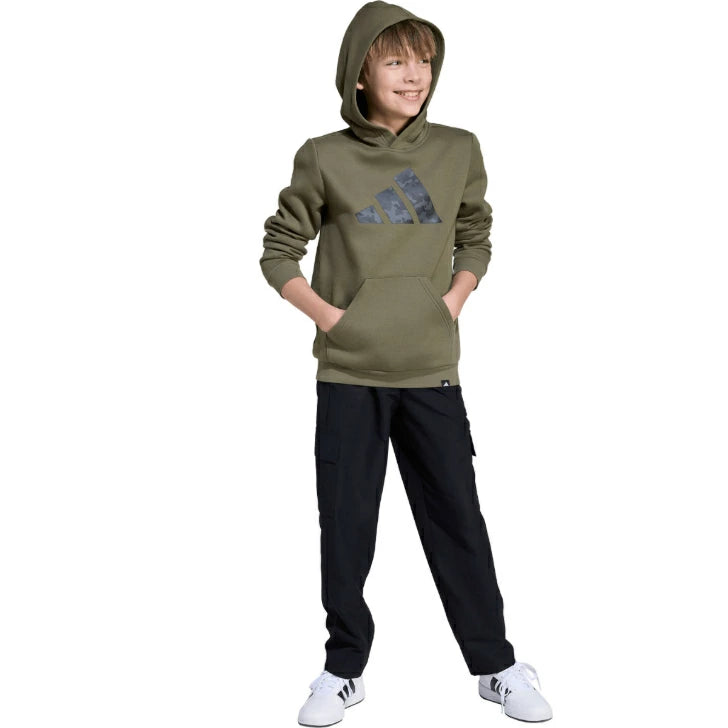 アディダス キッズ カモ グラフィック パーカー 裏起毛 フリース プルオーバー フード付き ジュニア ブラック JV5128 オリーブ JV5127 jyd46