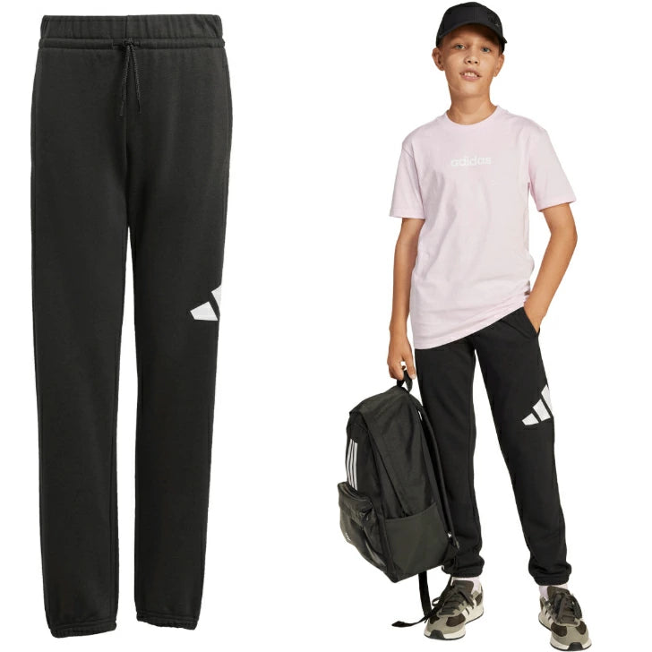 アディダス ジュニア スウェットロングパンツ KRJ87-JV9915 BL スウェットパンツ 綿混 リサイクル素材 レギュラーフィット krj87