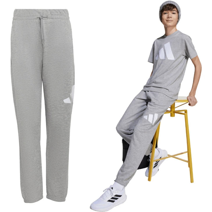 アディダス ジュニア スウェットロングパンツ KRJ87-JV9915 BL スウェットパンツ 綿混 リサイクル素材 レギュラーフィット krj87