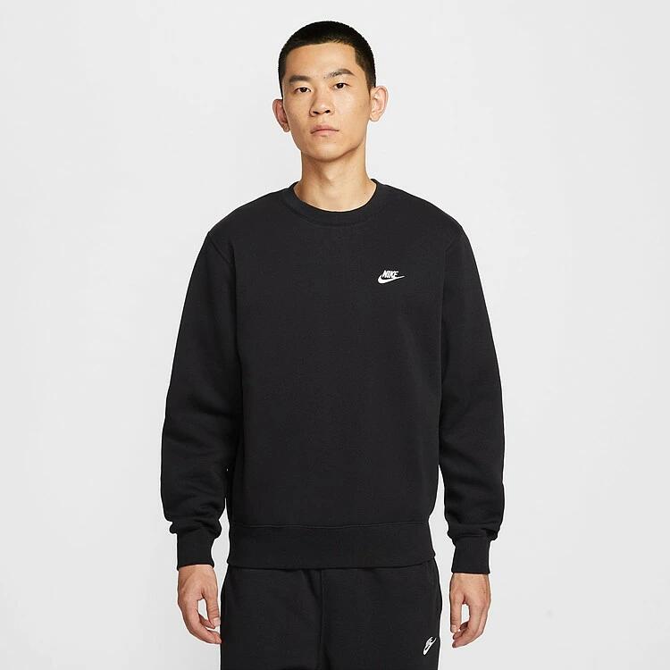 NIKE ナイキ クラブ BB クルー L/S トップ FN3887 スウェット トレーナー 長袖 クルーネック メンズ レディース ブラック グレー fn3887