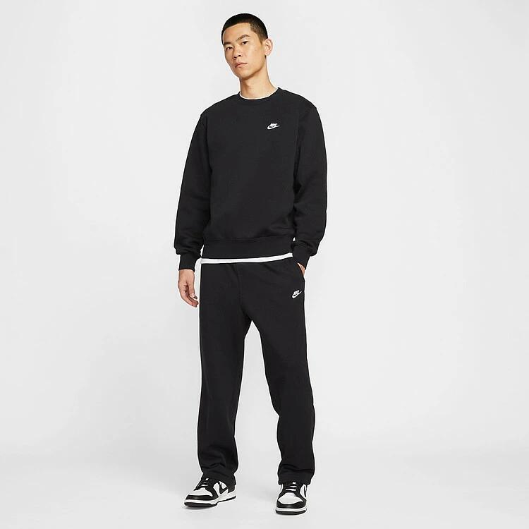 NIKE ナイキ クラブ BB クルー L/S トップ FN3887 スウェット トレーナー 長袖 クルーネック メンズ レディース ブラック グレー fn3887