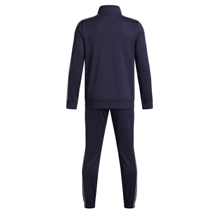 アンダーアーマー UA ニット トラックスーツ キッズ 上下セット 裏起毛 スウェット ジャケット パンツ 速乾 保温 トレーニング 1363290 ブラック/レイサーレッド 006 ネイビー 403 1363290