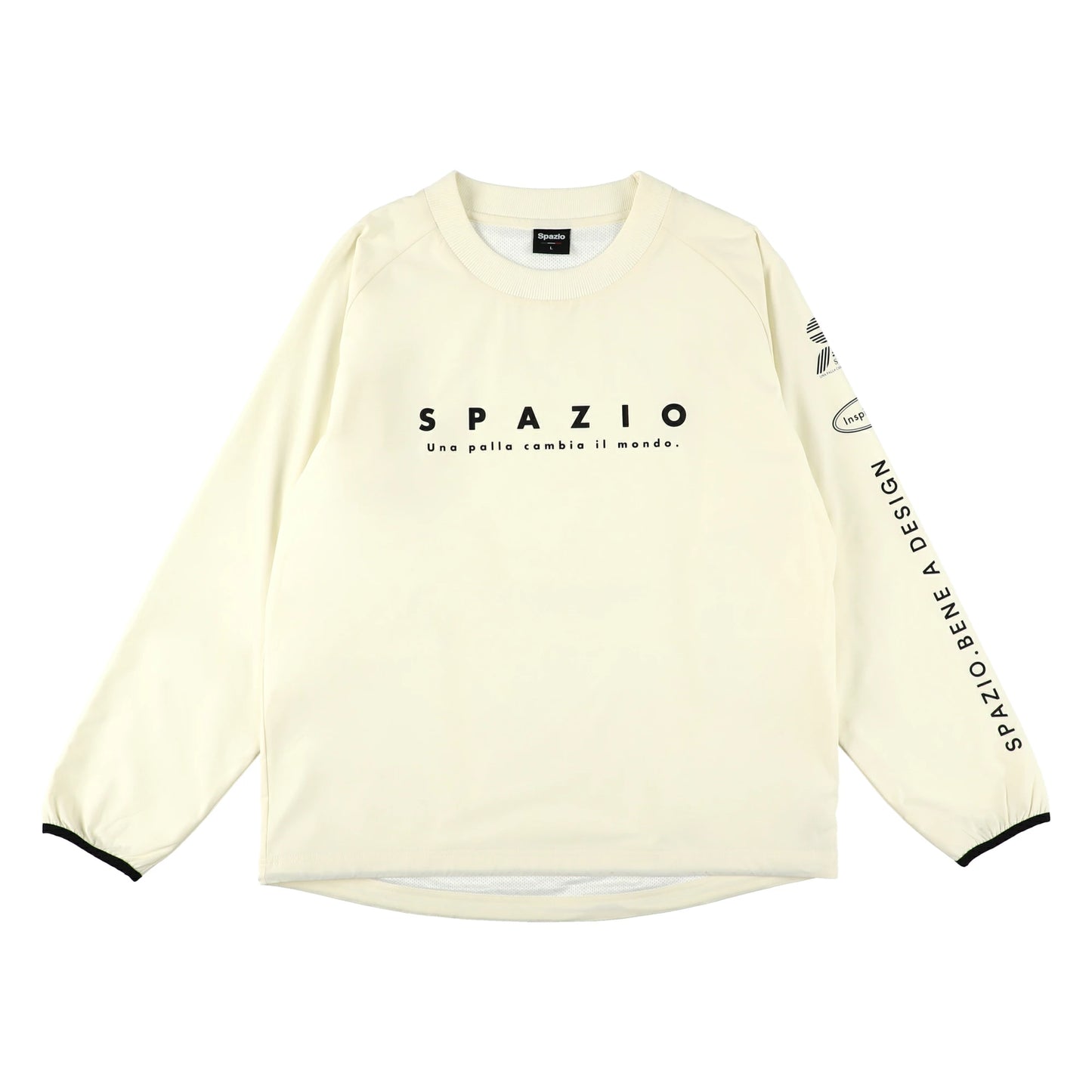 Spazio スパッツィオ 長袖ピステ 25FW GE-1131 メンズ トレーニングウェア スポーツウェア ブラック ネイビー ホワイト ストレッチ 吸汗速乾 サッカー フットサル ge1131