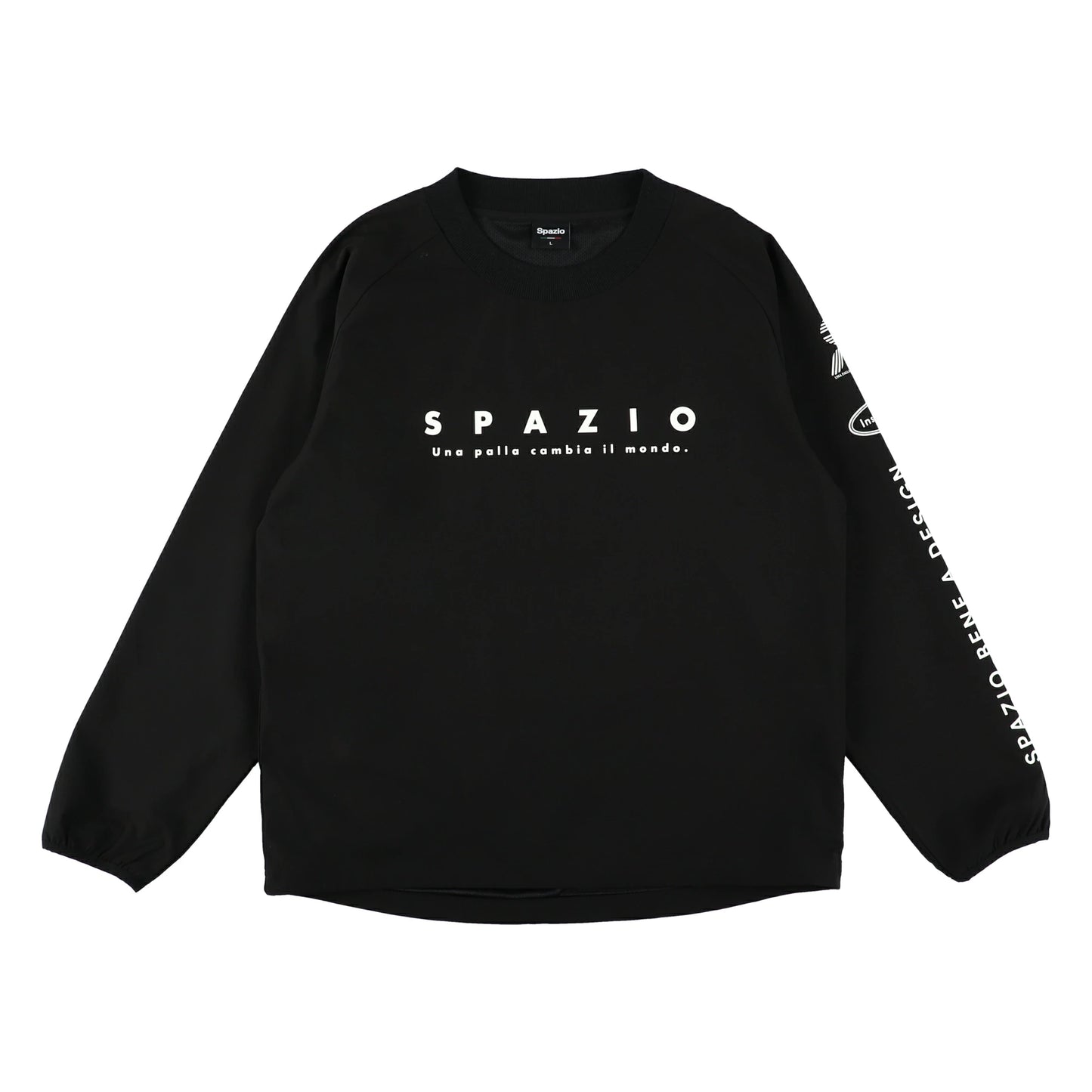 Spazio スパッツィオ ジュニア 長袖ピステ 25FW GE-1134 キッズ トレーニングウェア スポーツウェア ブラック ネイビー ストレッチ 吸汗速乾 サッカー フットサル ge1134