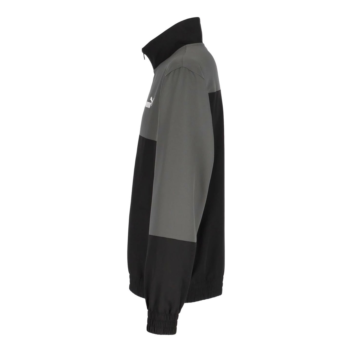 PUMA プーマ メンズ ウーブン カラーブロック トラックスーツ 691019 上下セット スポーツウェア トレーニングウェア ジャージ ポリエステル ポケット付き ブラック ブルー グレー 691019