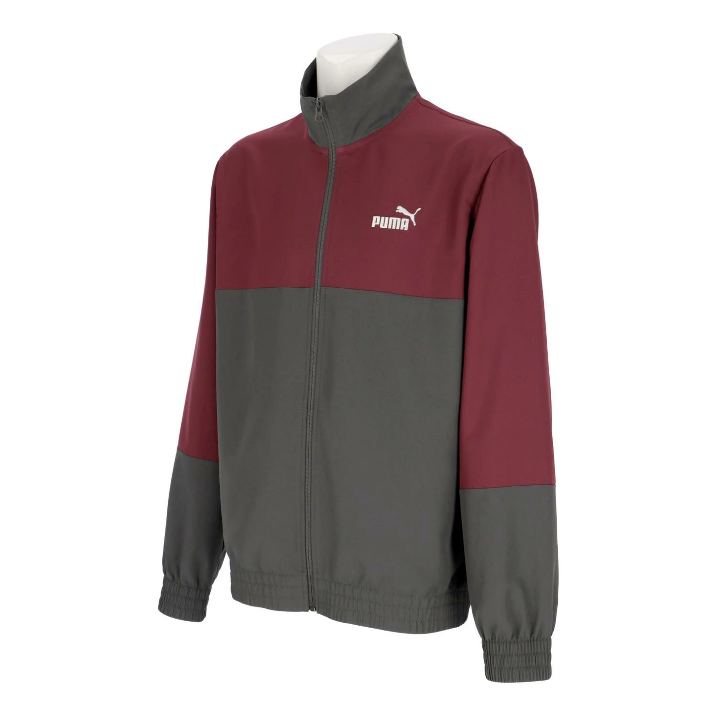 PUMA プーマ メンズ ウーブン カラーブロック トラックスーツ 691019 上下セット スポーツウェア トレーニングウェア ジャージ ポリエステル ポケット付き ブラック ブルー グレー 691019