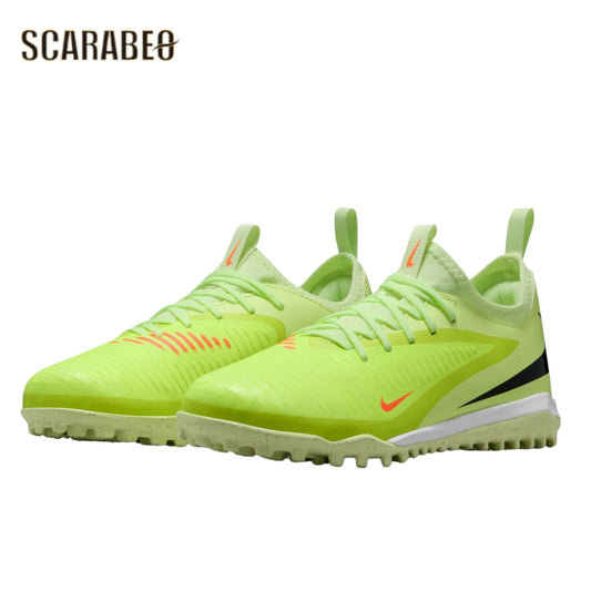 ナイキ NIKE ジュニア ファントム 6 LOW アカデミー TF HQ2038-800 MAX VOLTAGE PACK サッカートレーニングシューズ 人工芝・土対応 キッズ Jr 子供用 ハイパークリムゾン/ブラック/ライムライト 精度向上 hq2038-800