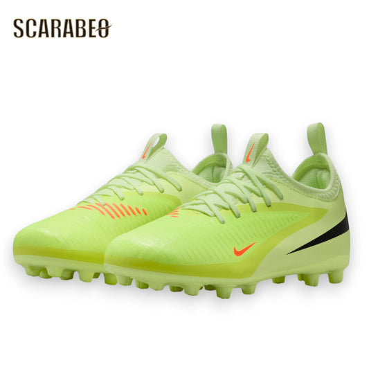 ナイキ NIKE ジュニア ファントム 6 LOW アカデミー HG HQ2046-800 MAX VOLTAGE PACK サッカースパイク 土グラウンド キッズ Jr 子供用 ハイパークリムゾン/ブラック/ライムライト シュート精度向上 hq2046-800