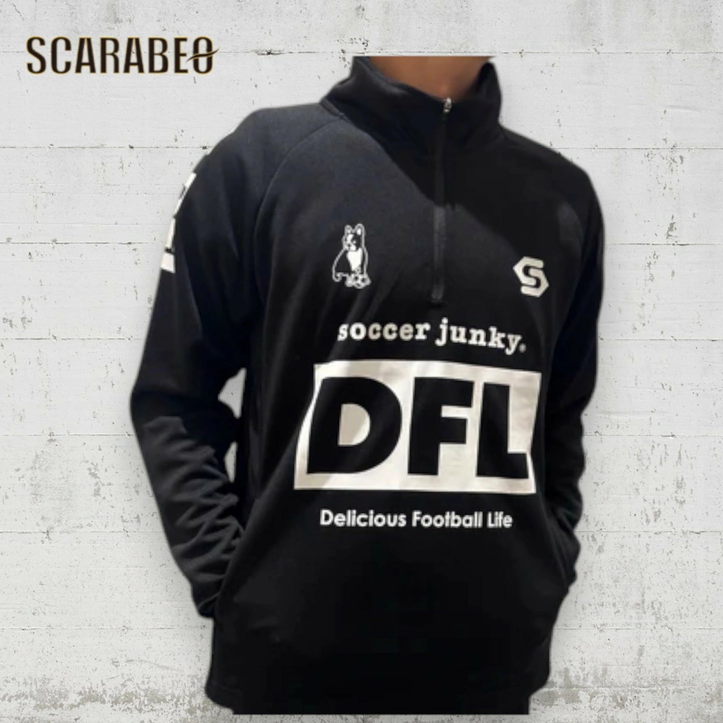 サッカージャンキー SoccerJunky DFL トレーニングジャージ ハーフジップ SJ25D10 メンズ ジュニア サッカー フットサル 練習着 25AW sj25d10