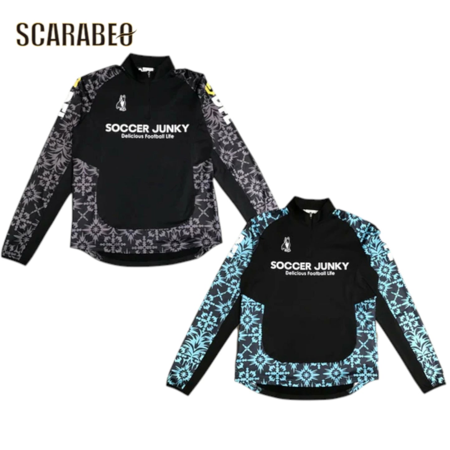 サッカージャンキー Soccer Junky フルールドゥリ 裏起毛 ハーフジップ トレーニングジャージ メンズ ジュニア サッカー フットサル 長袖 25AW sj25d12